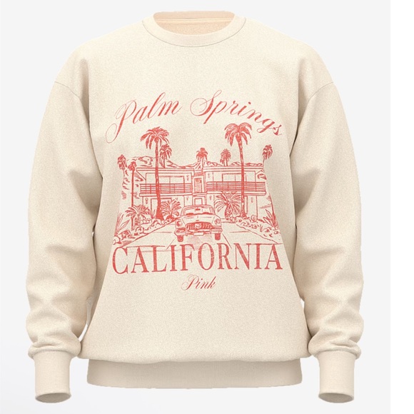 PINK Victoria's Secret Sweaters - PINK Victoria's Secret california Graphic Sweater